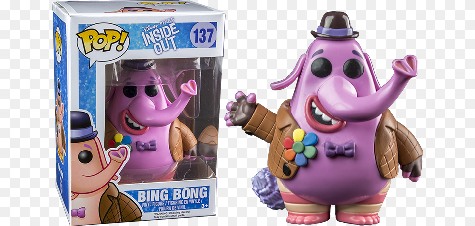 Bing Bong Inside Out Funko Pop, Purple, Food, Sweets, Baby Free Png