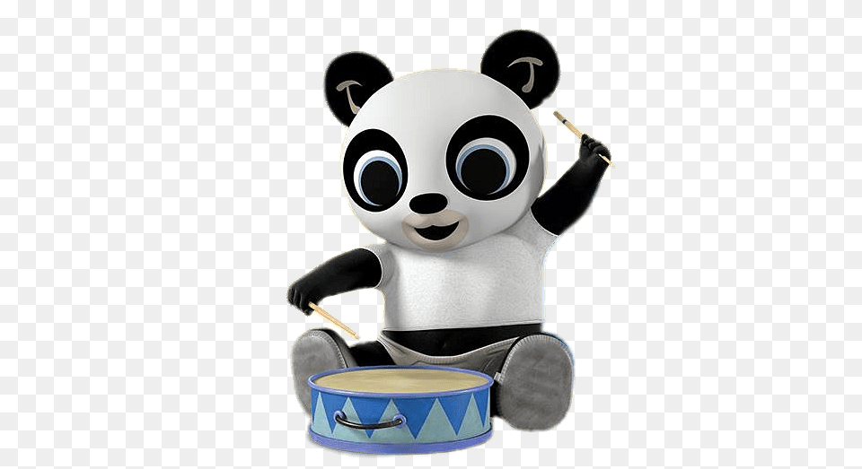 Bing Bunny Character Pando Drumming, Drum, Musical Instrument, Percussion Free Png
