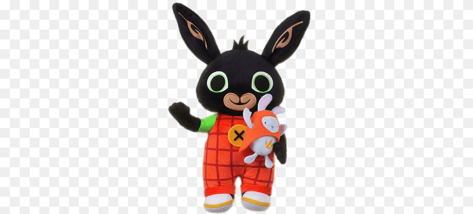 Bing Bunny Holding Hoppity, Plush, Toy Png Image