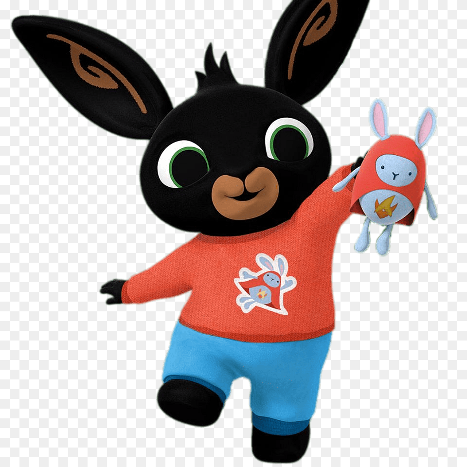 Bing Bunny Is Playing With Hoppity, Plush, Toy, Animal, Mammal Free Transparent Png