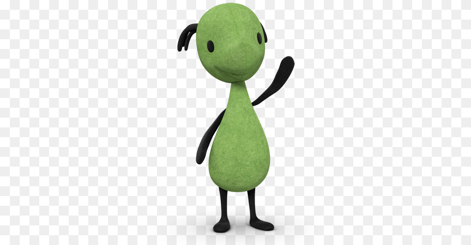 Bing Bunny Padget Waving, Green, Animal Png