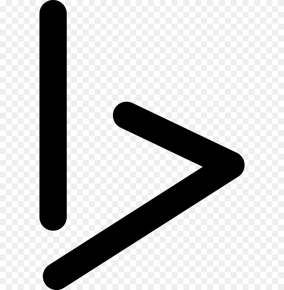 Bing Logo, Triangle, Sign, Symbol, Blade Png Image