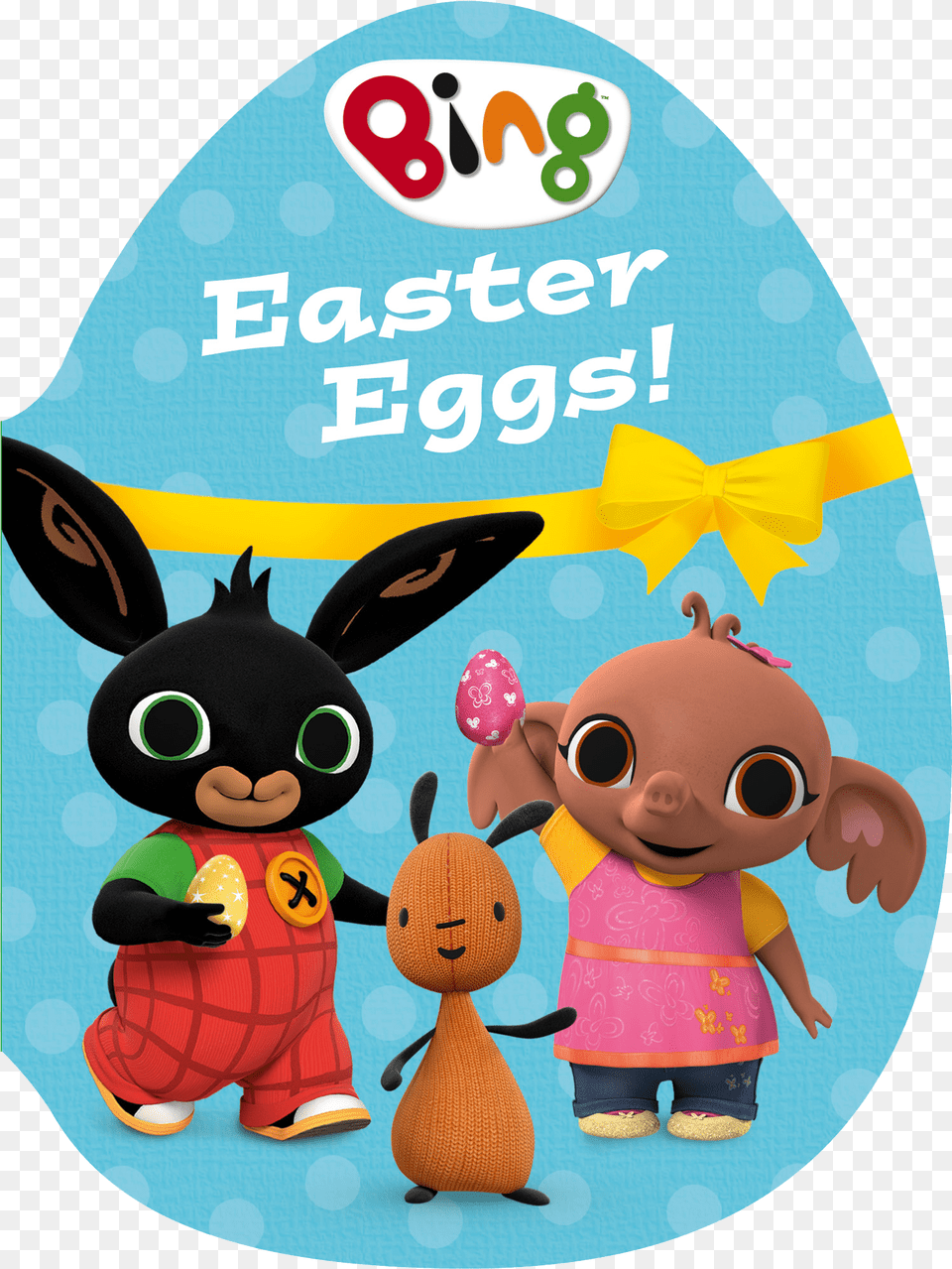 Bing Logo Transparent Easter Eggs Book, Toy, Plush, Face, Head Free Png Download
