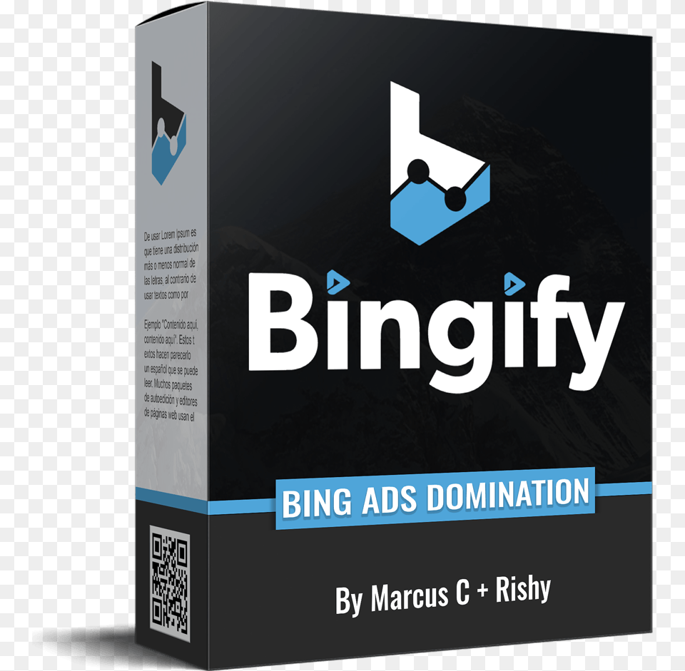 Bingify Review Learn How To Create Ads On Bing Promoting Cost Per Action, Advertisement, Poster, Qr Code, Box Png