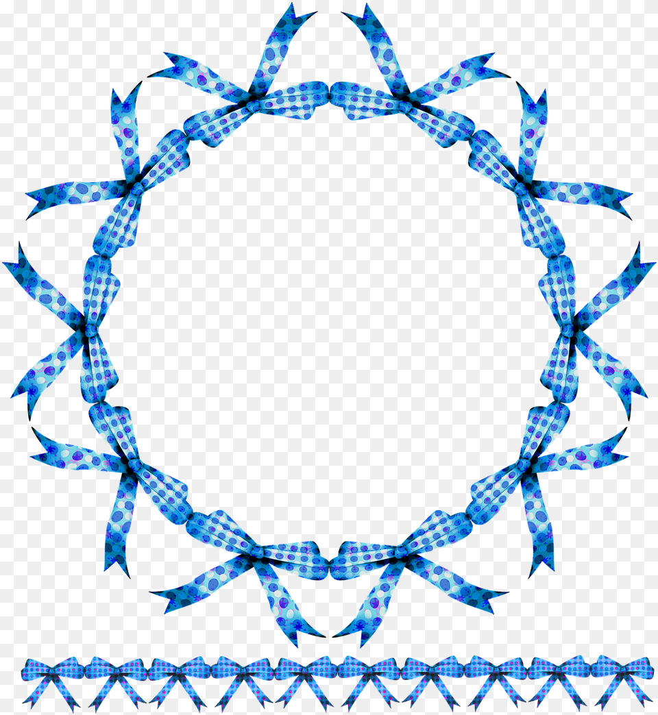 Bingkai Bunga Vektor Biru, Accessories, Pattern, Jewelry, Necklace Png