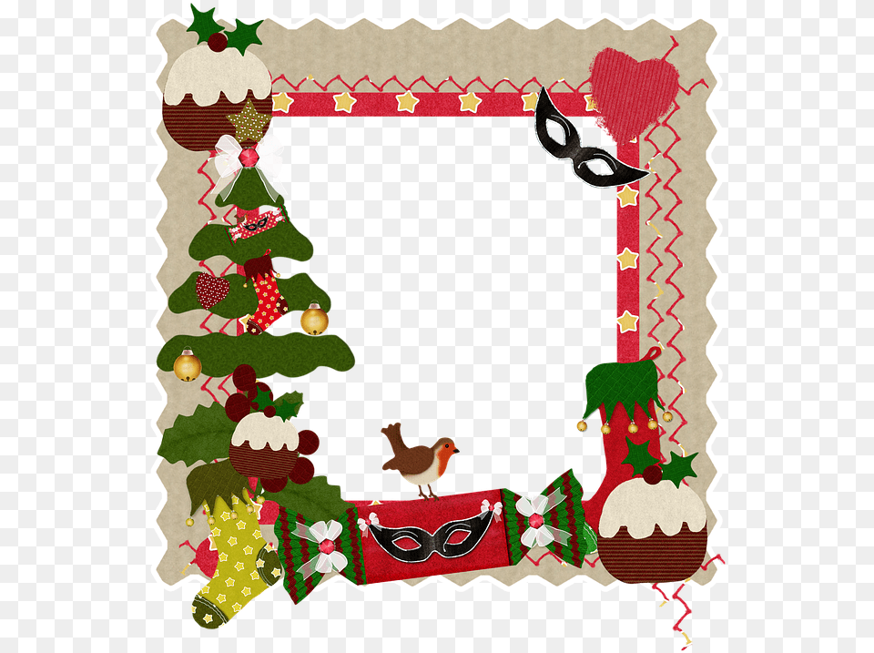 Bingkai Pohon Natal Clipart Picture Frames Christmas, Animal, Bird, Christmas Decorations, Festival Free Png
