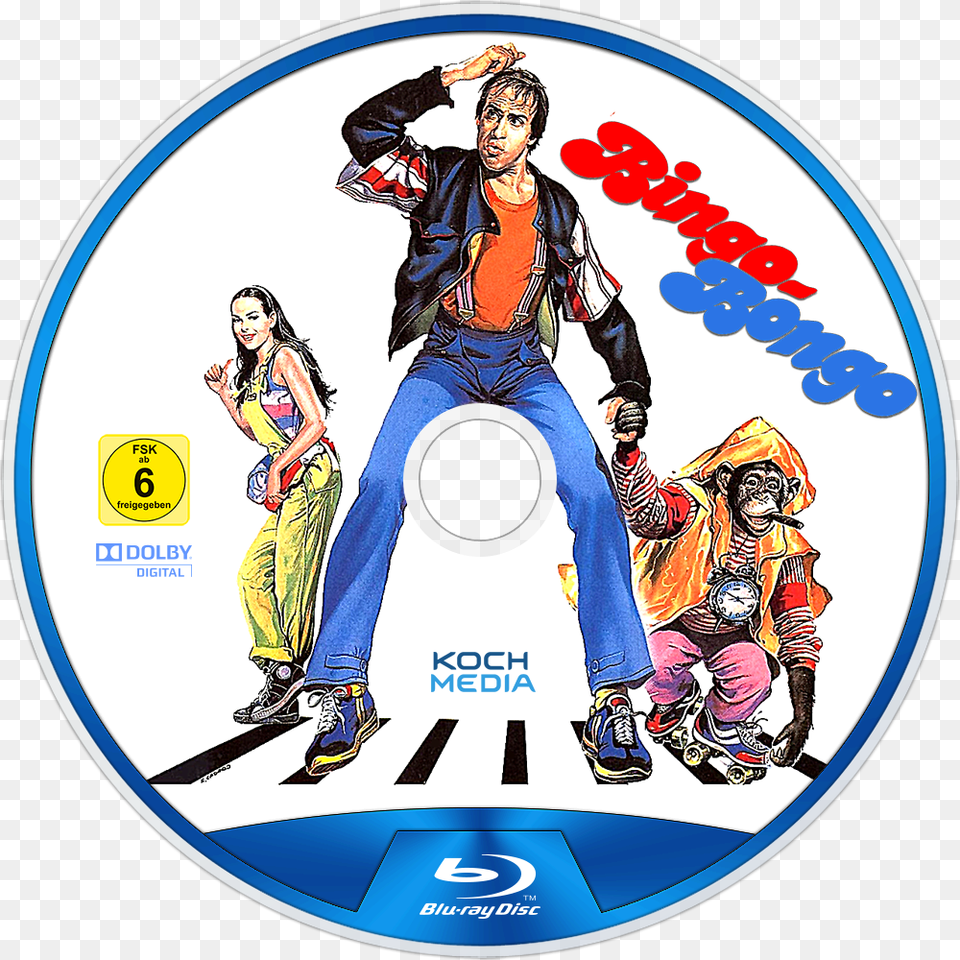 Bingo Bongo Bluray Disc Adult, Person, Man, Male Png Image