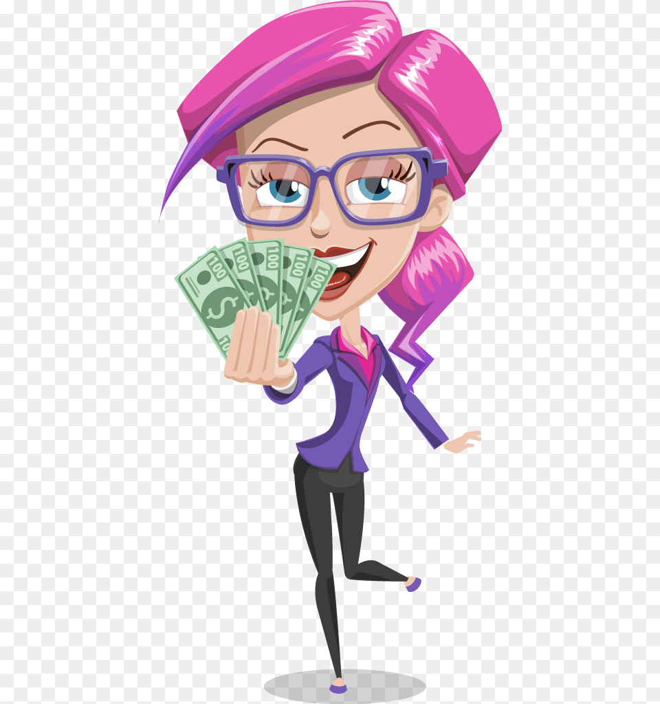 Bingo Bonuses Pam The Lucky Charm Cartoon, Person, Accessories, Glasses, Face Free Png