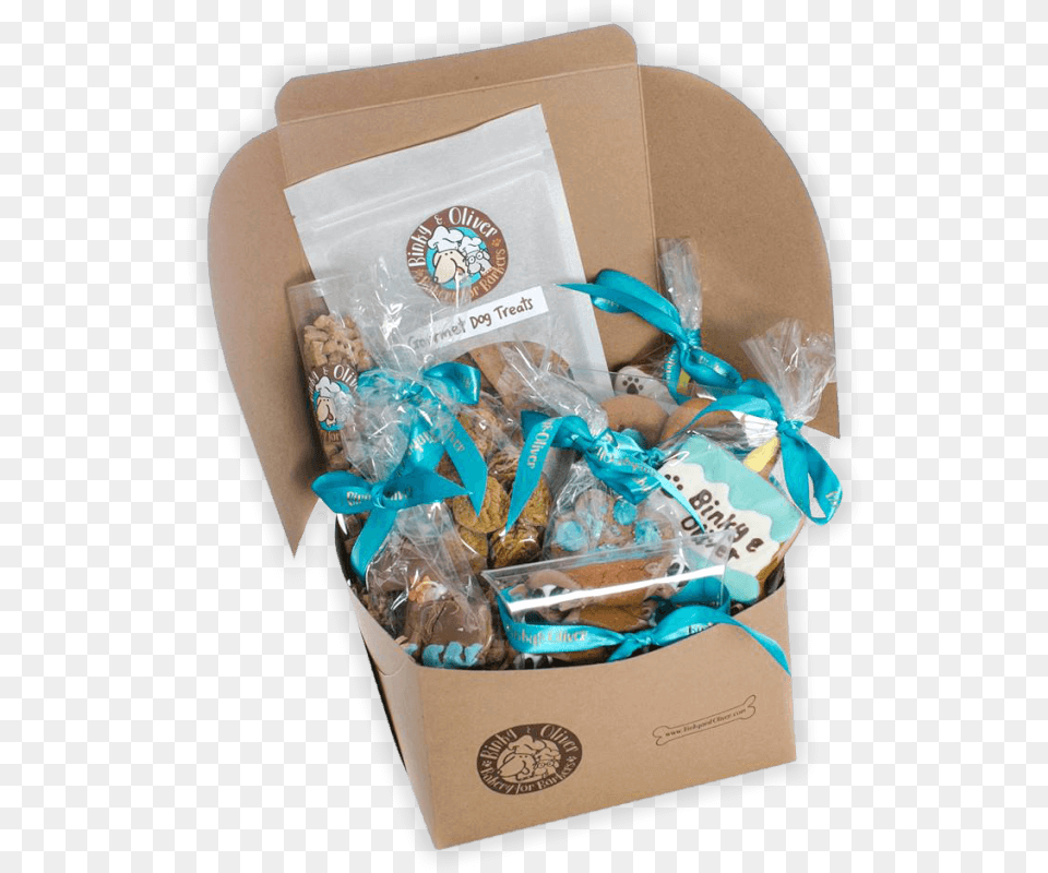 Binky And Oliver Gourmet Treats Gift Wrapping, Food, Sweets, Box, Cardboard Png Image