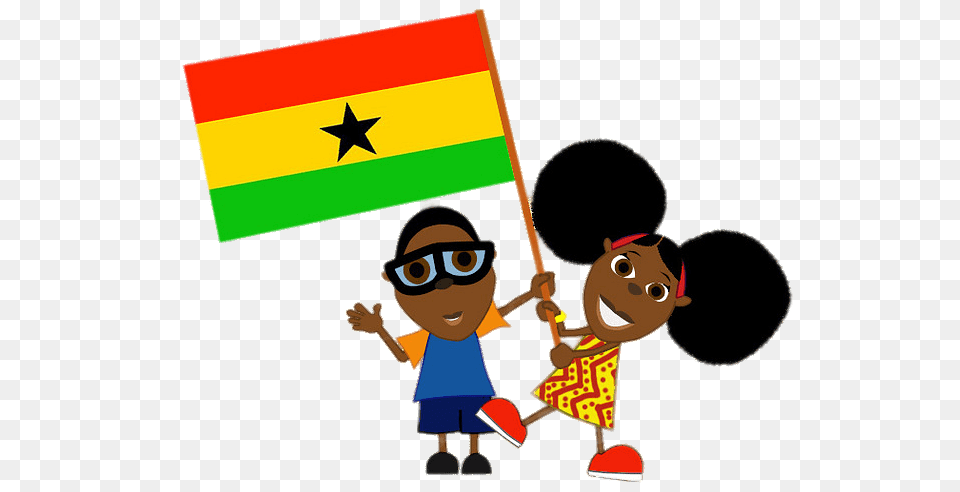 Bino And Fino With Flag Ghana, Baby, Person, Face, Head Free Png Download