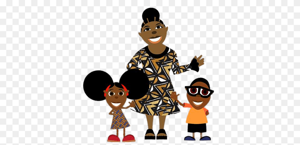 Bino And Fino With Their Mum, Baby, Person, Boy, Child Free Png