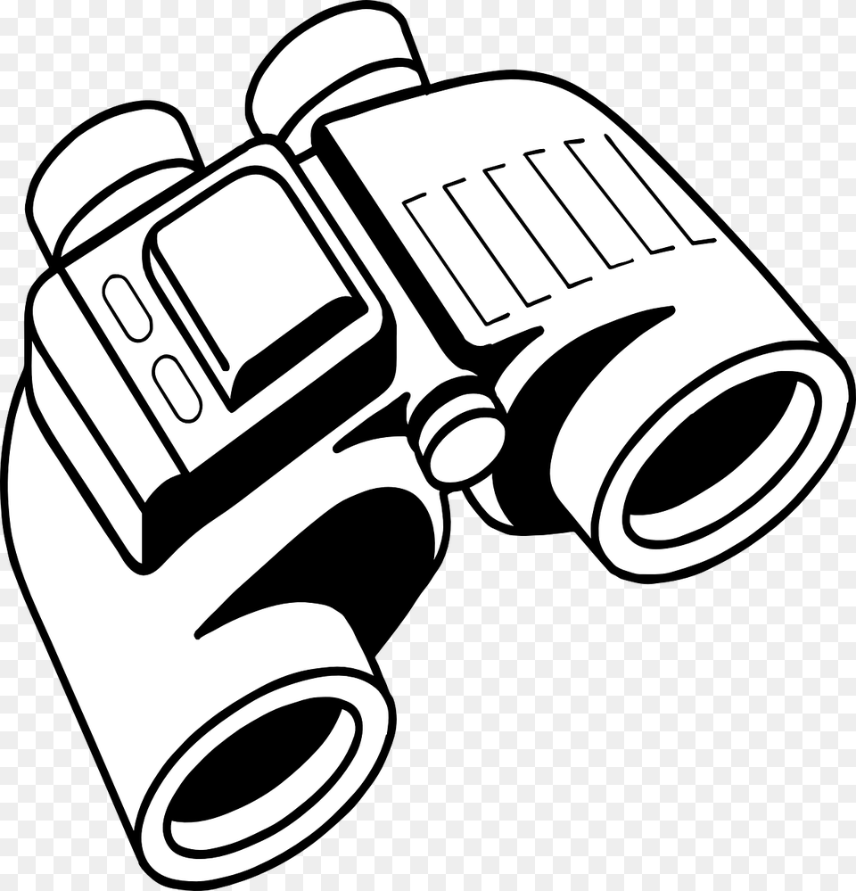 Binoculars Clipart Black And White Free Png