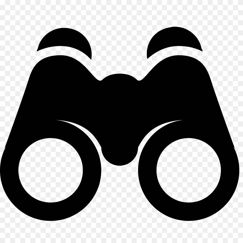 Binoculars Icon, Gray Free Transparent Png