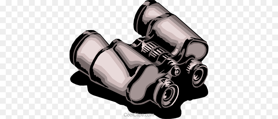 Binoculars Royalty Vector Clip Art Illustration, Device, Grass, Lawn, Lawn Mower Free Png