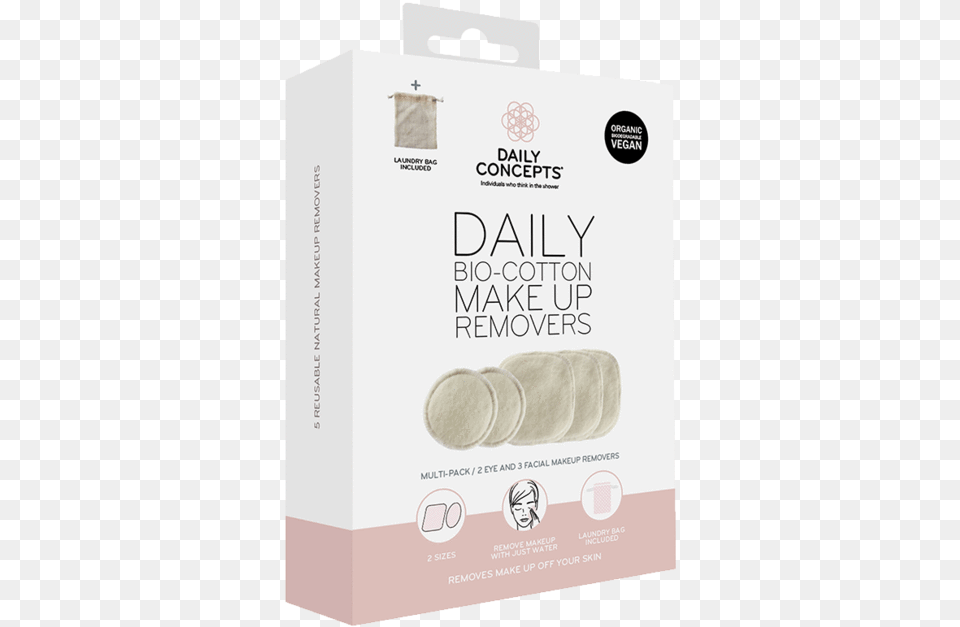Bio Cotton Makeup Removers Daily Concepts Luxury Spa Sliced Bread, Person, Face, Food, Head Png