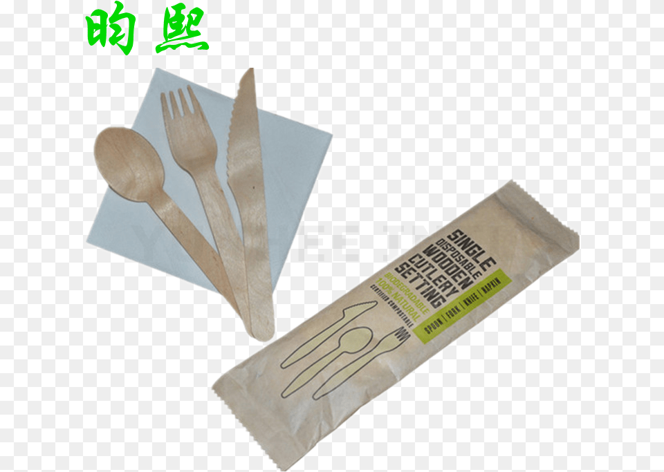 Biodegradable Wooden Disposable Cutlery Fork Knife Wood, Spoon Png