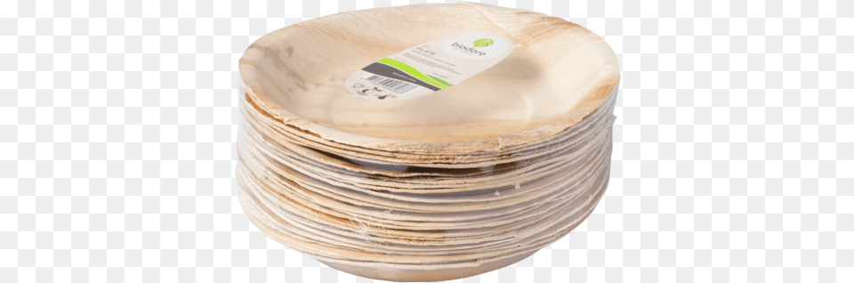 Biodore Plate Round Palm Frond, Plywood, Wood, Bread, Food Free Png
