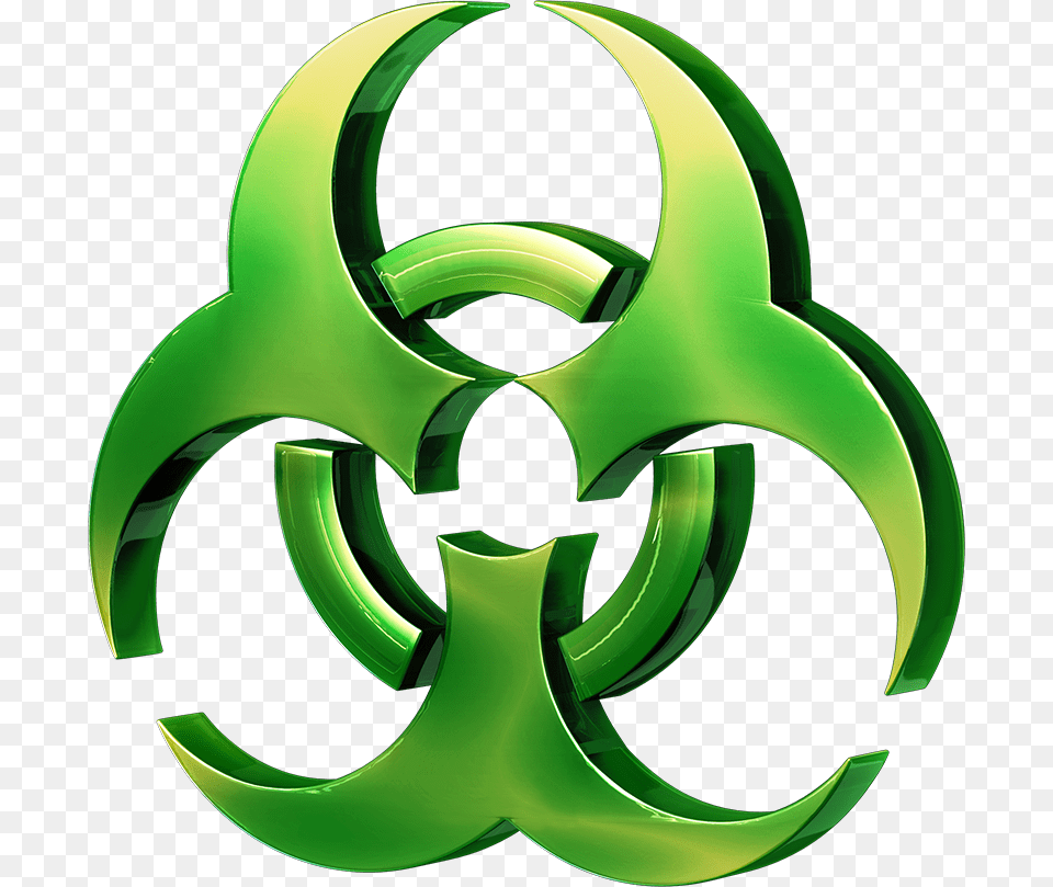Biohazard Background Transparent Green Biohazard Symbol, Recycling Symbol Png