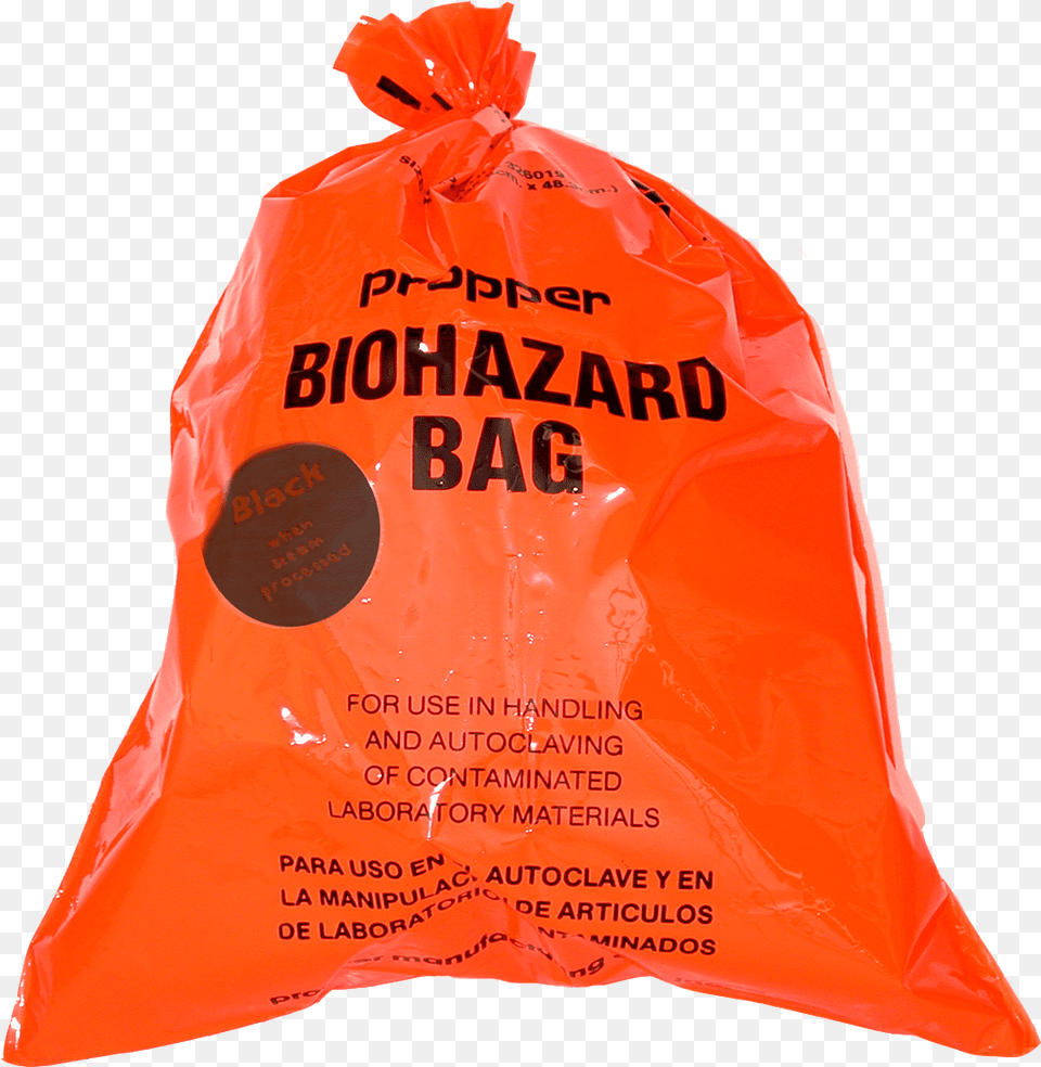 Biohazard Bags Yellow 120 Liter, Bag, Plastic Free Png