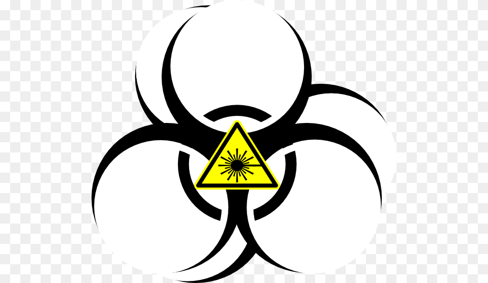 Biohazard Clipart Zombie Biohazard Symbol Transparent Background, Triangle, Animal, Fish, Sea Life Free Png Download