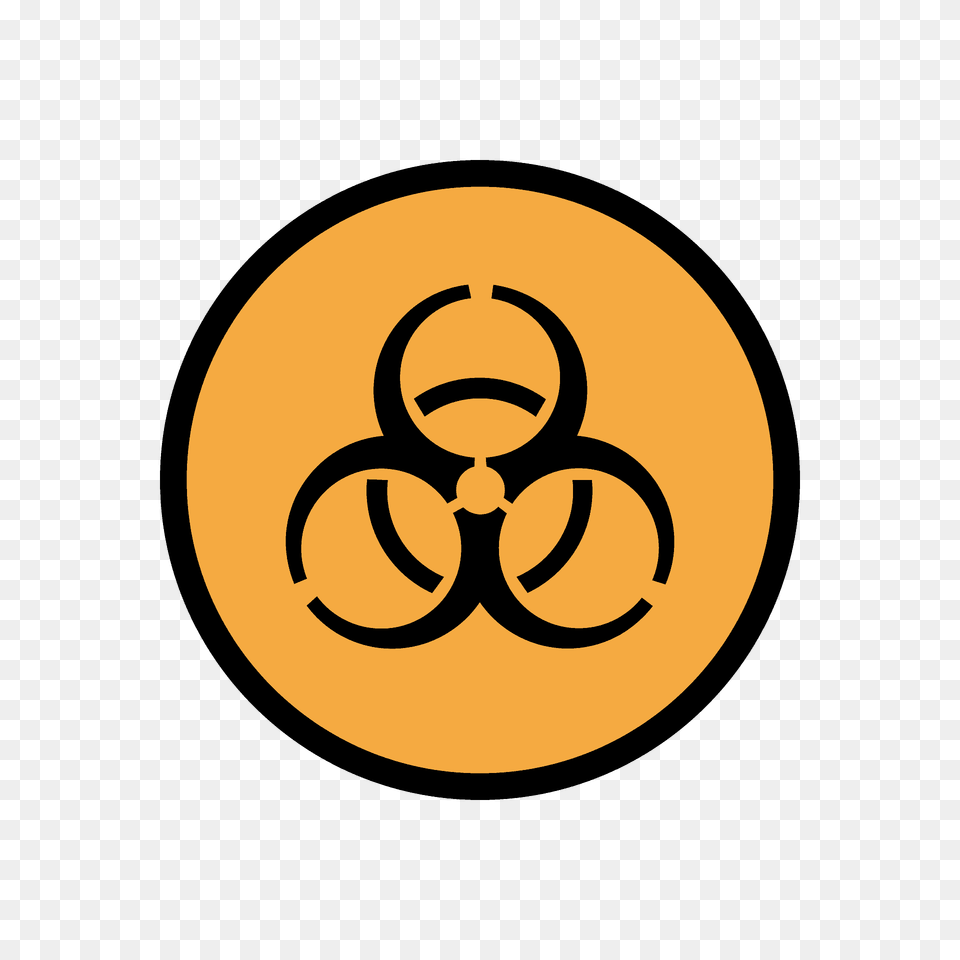 Biohazard Emoji Clipart, Symbol, Logo, Alphabet, Ampersand Png Image