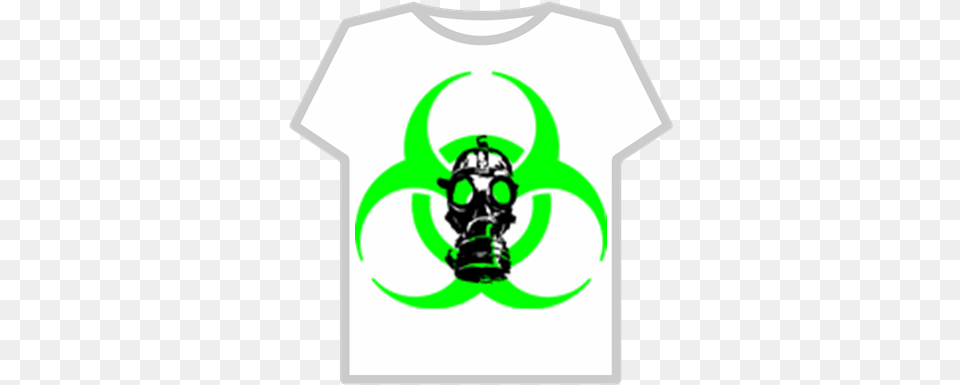 Biohazard Logo Roblox Green Gas Mask, Clothing, T-shirt Png