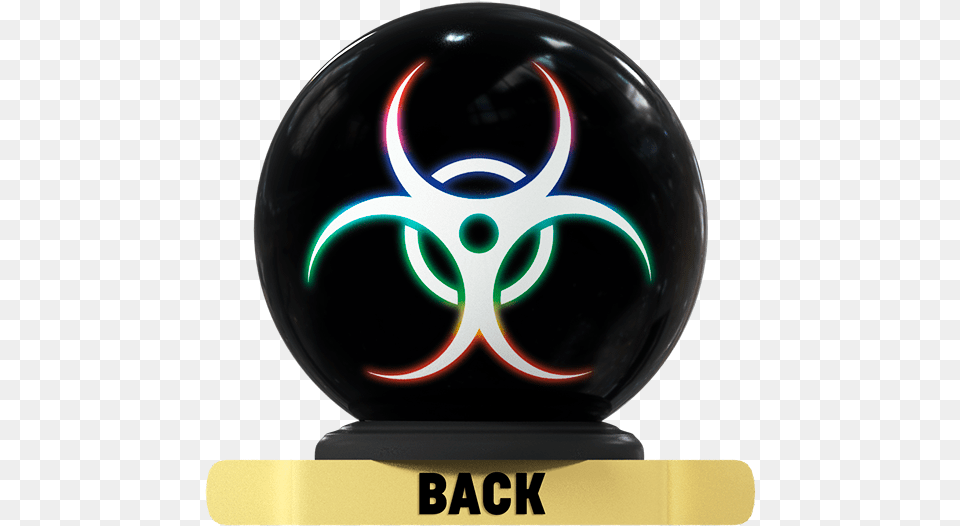 Biohazard Solid Ball Gold, Sphere, Leisure Activities, Sport, Bowling Ball Free Png Download