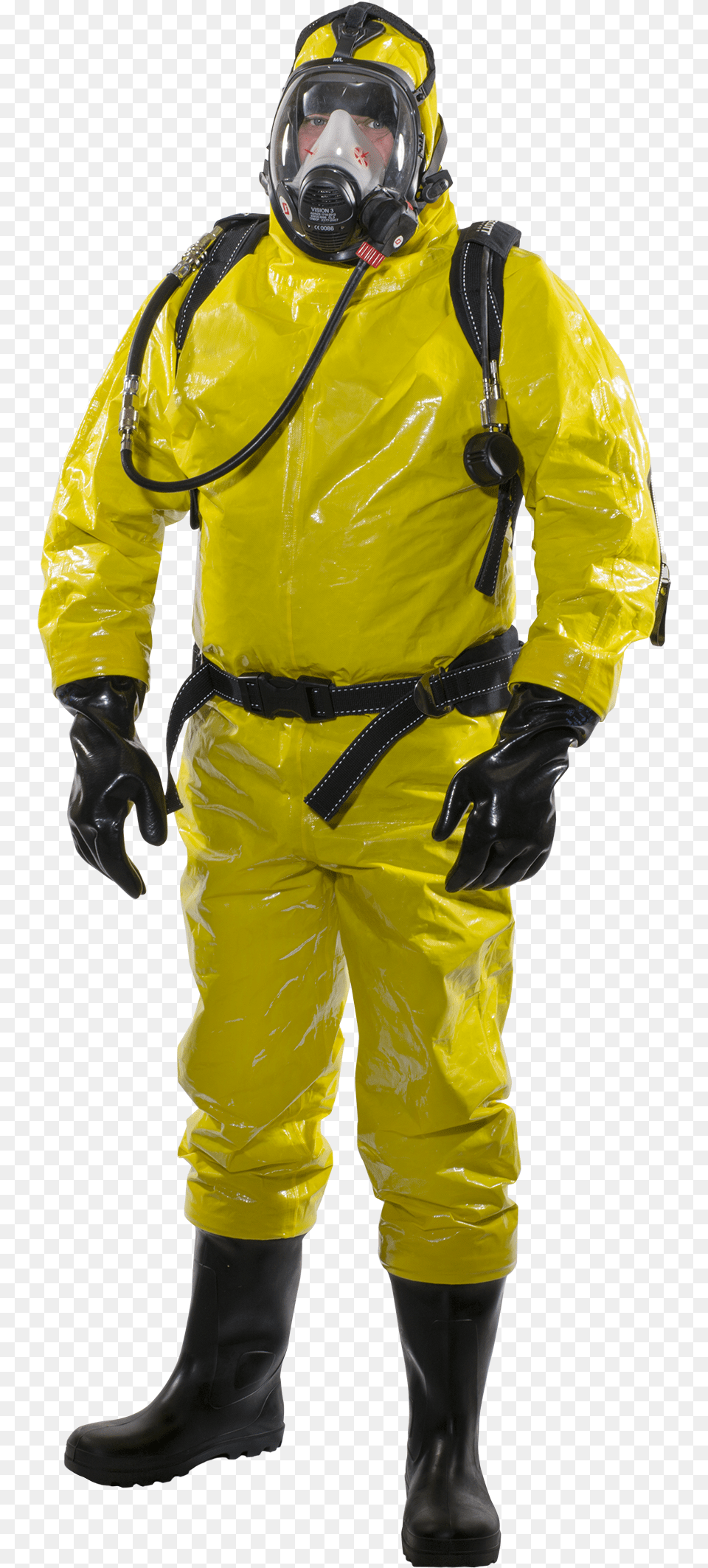 Biohazard Suit Meme Dry Suit, Clothing, Coat, Helmet, Adult Free Png Download