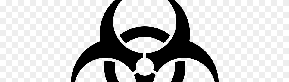 Biohazard Symbol, Gray Free Png Download