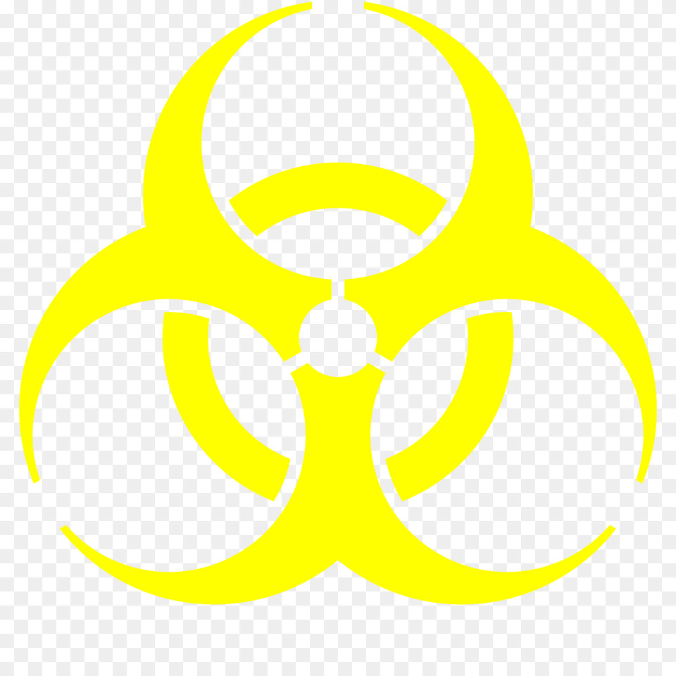 Biohazard Symbol Yellow Clipart, Logo Free Transparent Png