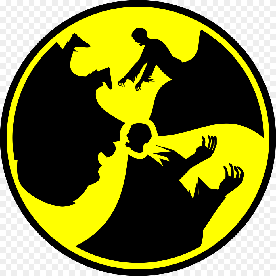 Biohazard Vector Clip Art, Logo, Person, Symbol, Adult Png Image