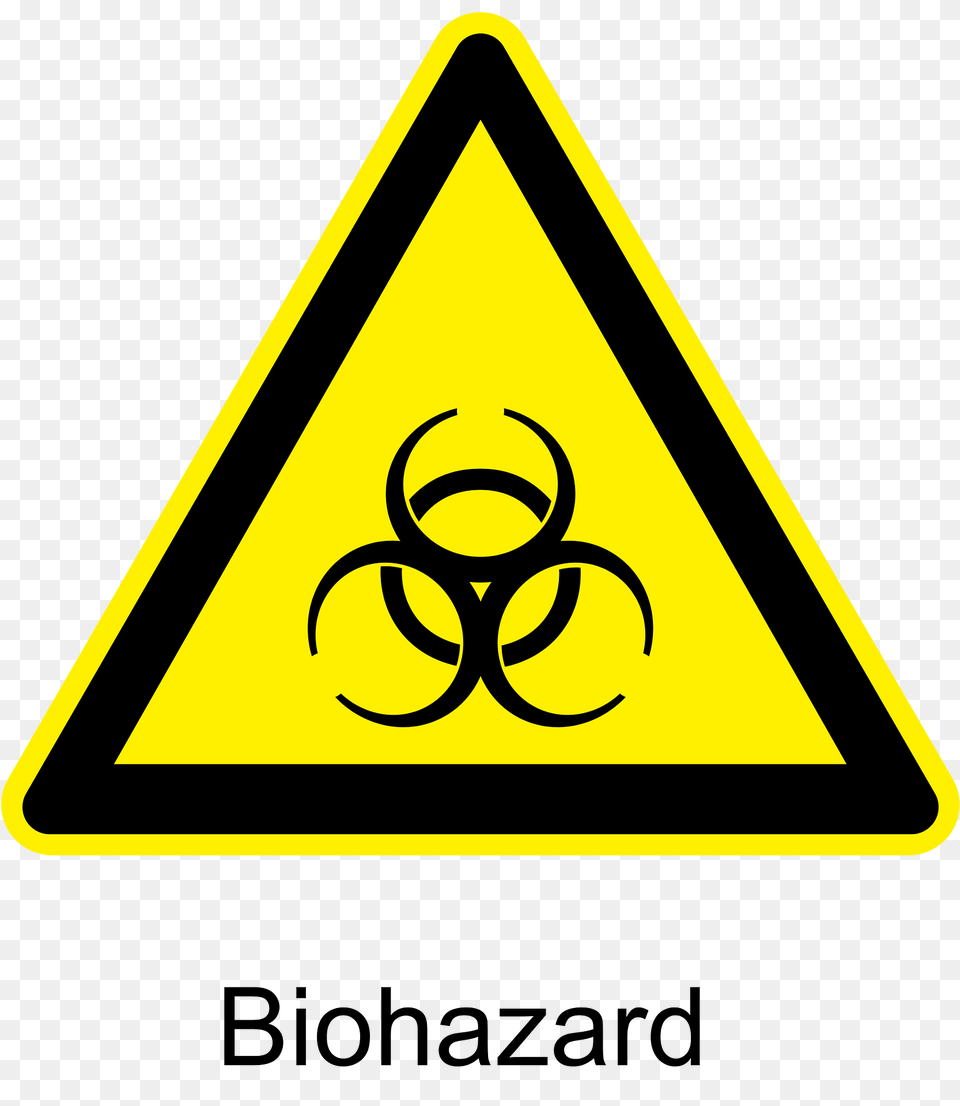 Biohazard Warning Sign Clipart, Symbol, Road Sign, Triangle Free Png Download