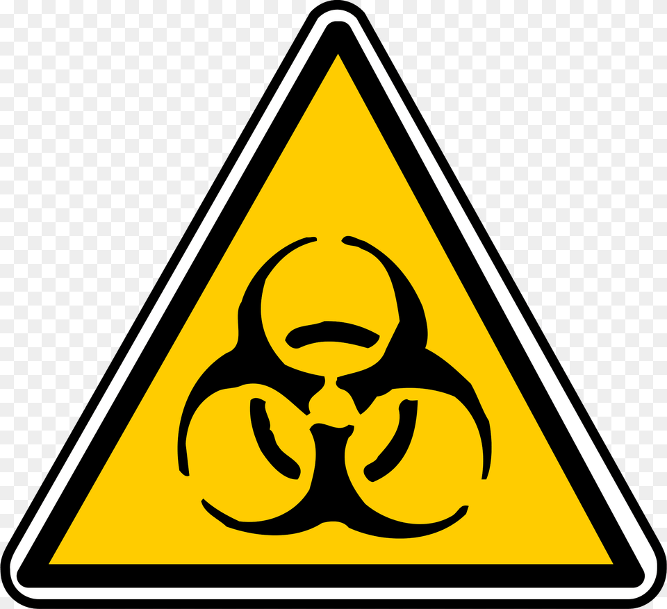 Biohazard Warning Sign Clipart, Symbol, Road Sign Free Png