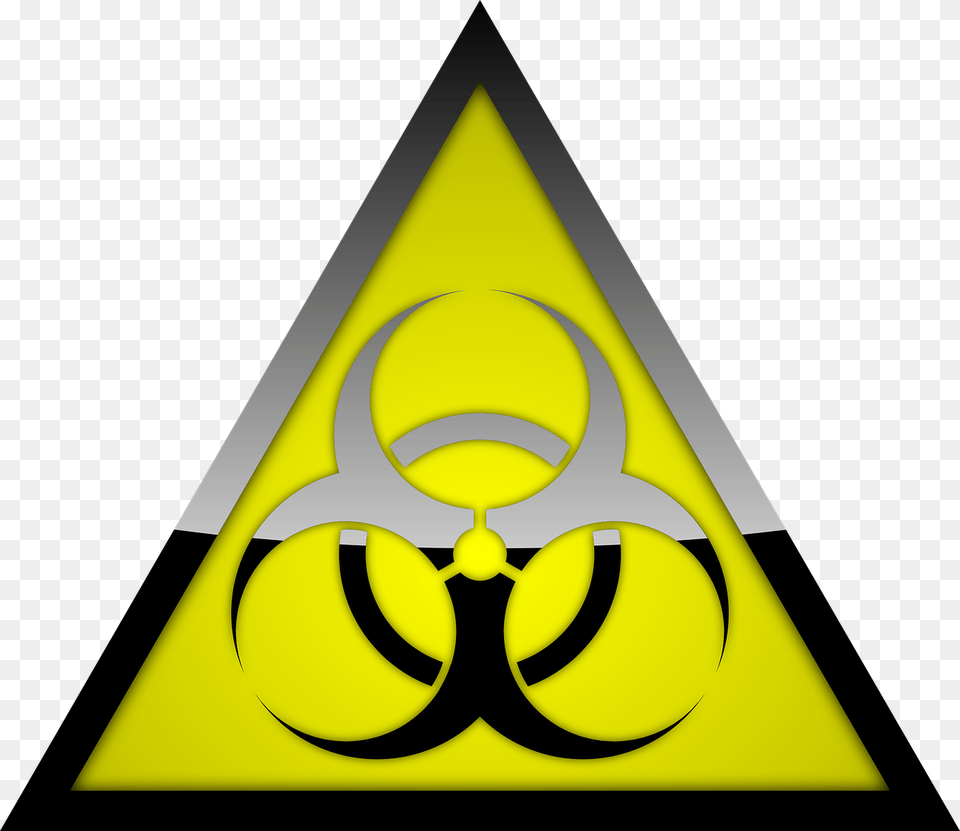 Biohazard Warning Symbol Picture Iso 7010, Triangle Free Transparent Png
