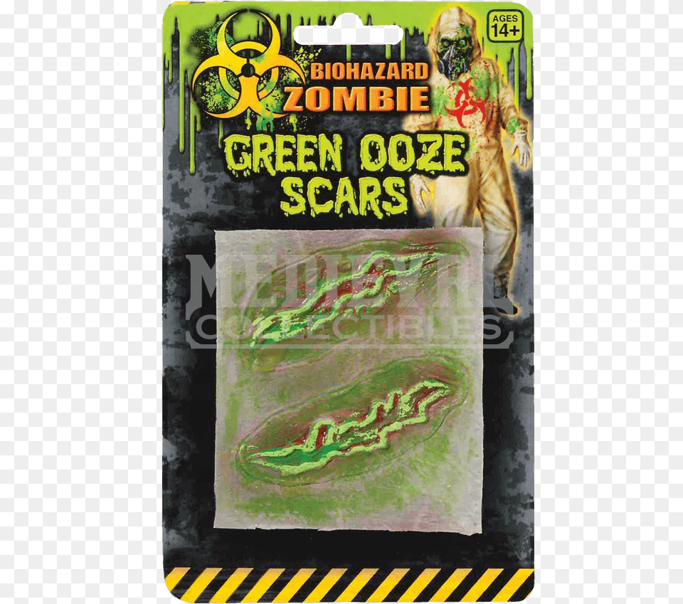 Biohazard Zombie Green Ooze Scars Biohazard Zombie Green Ooze Scar Special Effects, Book, Publication, Adult, Wedding Png