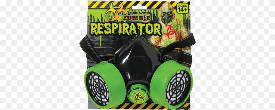 Biohazard Zombie Respirator Mask Nerf Gas Mask, Adult, Female, Person, Woman Png Image