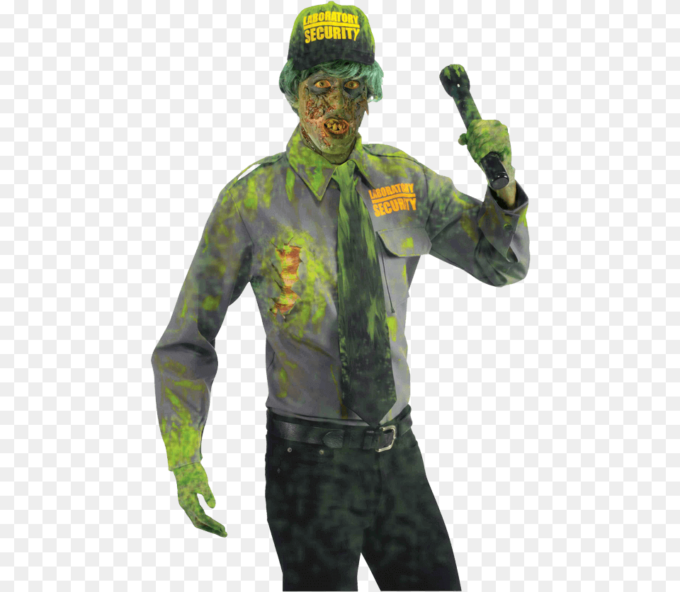 Biohazard Zombie Security Guard Costume Mens Security Guard Costume, Adult, Male, Man, Person Free Png