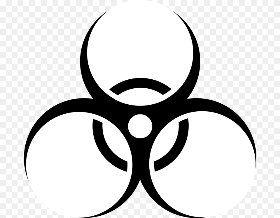 Biological Hazard Hazard Symbol Sign, Stencil, Astronomy, Moon, Nature Free Transparent Png