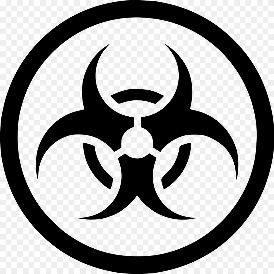 Biological Hazard Hazard Symbol Sign Bio Hazard Symbol, Ammunition, Grenade, Weapon, Stencil Free Png