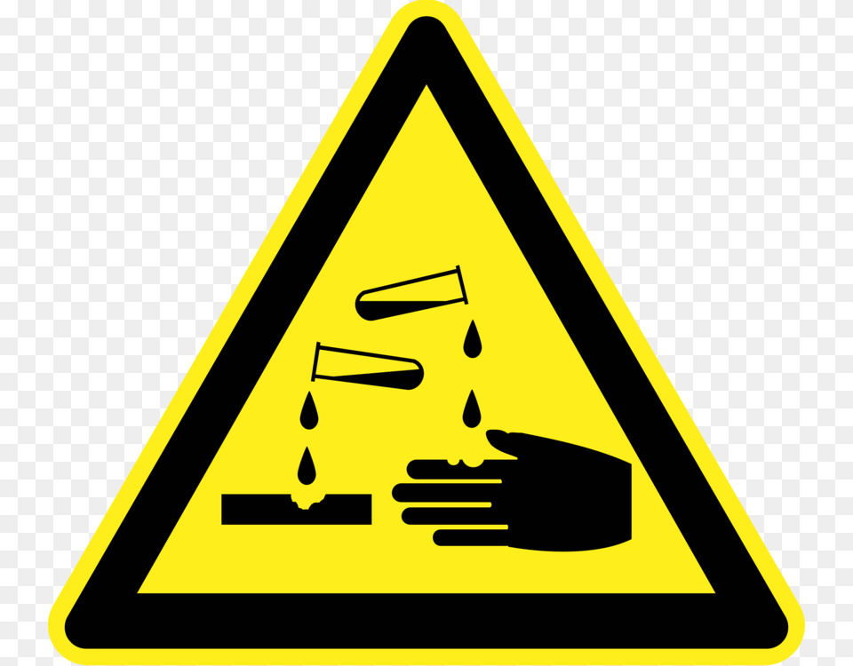 Biological Hazard Hazard Symbol Warning Sign, Road Sign, Triangle, Blackboard Png Image