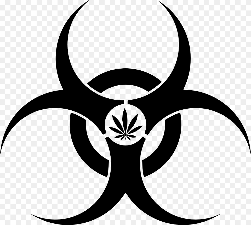 Biological Hazard Symbol Sign, Stencil, Animal, Fish, Sea Life Free Transparent Png