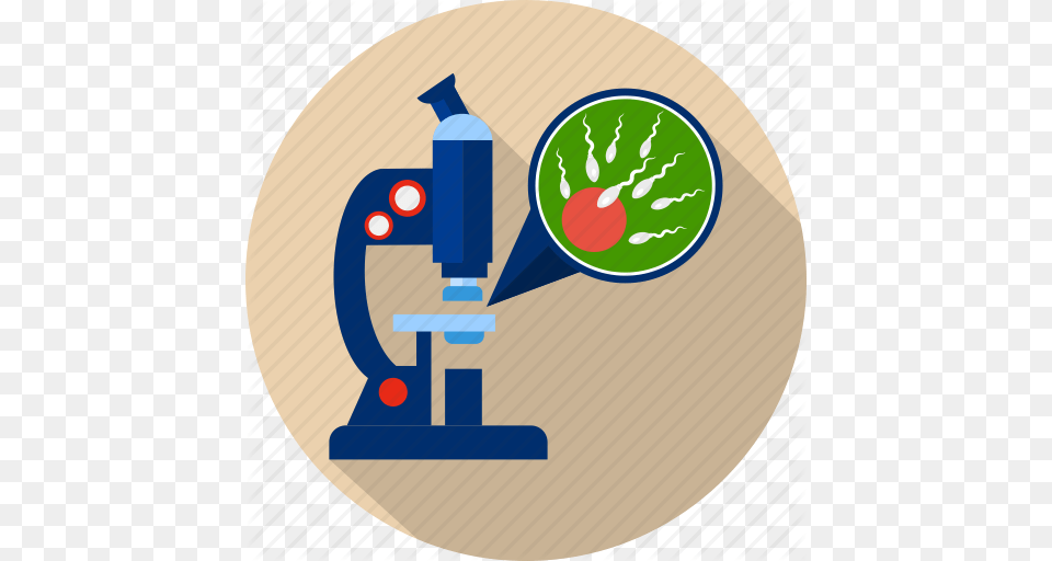 Biology Fertility Human Microscope Ovule Science Sperm Icon, Disk Free Png