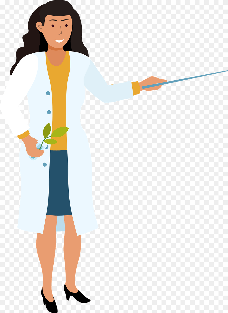 Biology Teacher Clipart, Clothing, Coat, Lab Coat, Adult Free Png Download