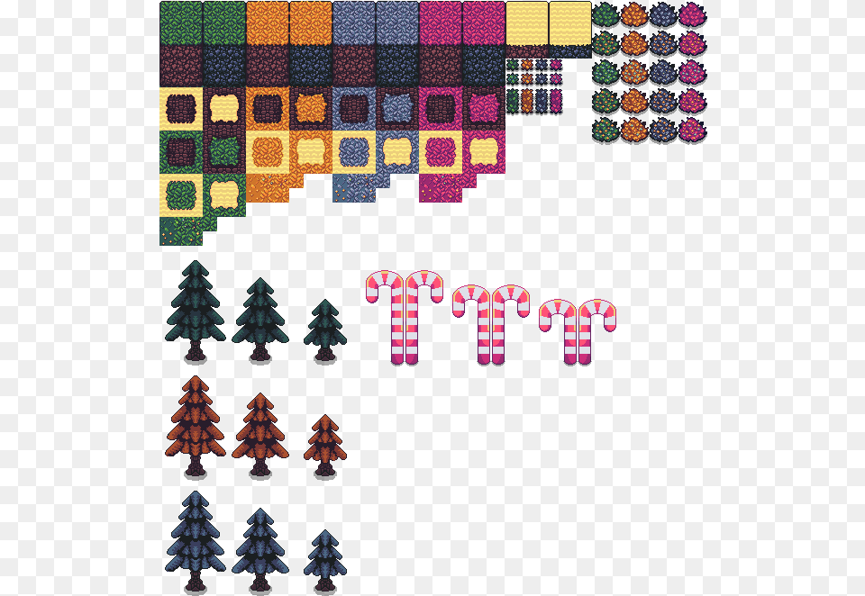 Biomes Christmas Tree, Pattern, Art Free Png Download