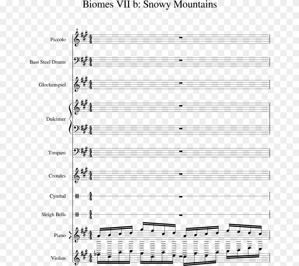 Biomes Vii B Snowy Mountains Document, Gray Png
