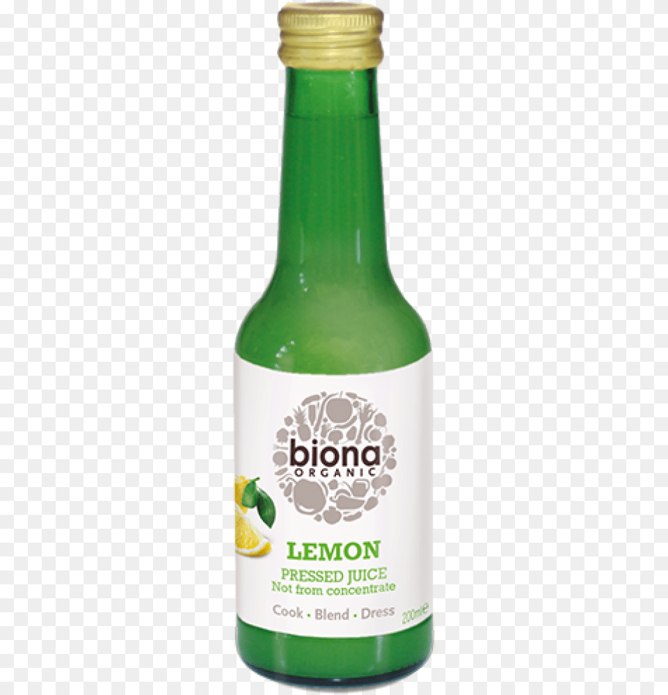 Biona Lemon Juice Not From Concentrate, Beverage, Alcohol, Food, Ketchup Free Png Download