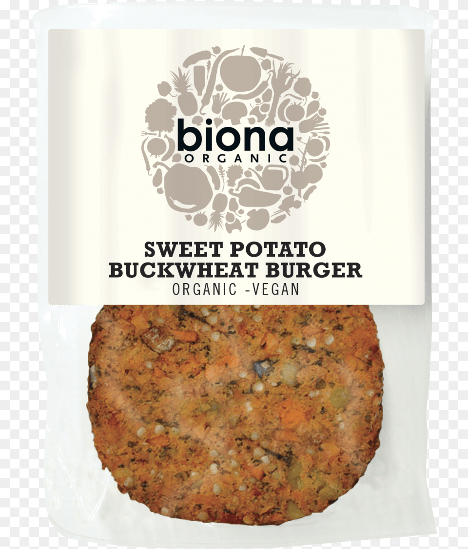 Biona Organic Sweet Potato Buckwheat Burger, Bread, Food Png Image