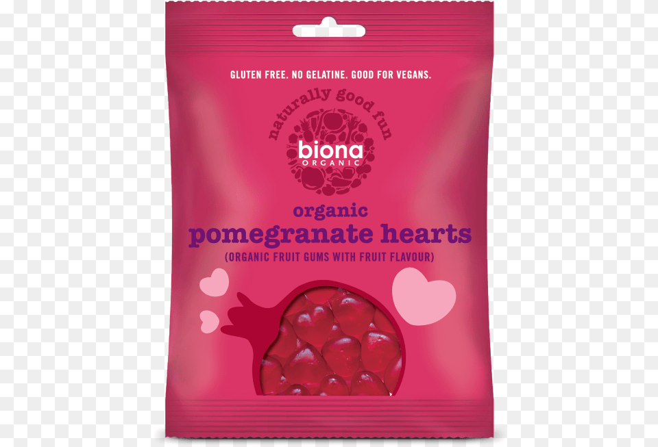Biona Pomegranate Hearts, Food, Fruit, Plant, Produce Png Image