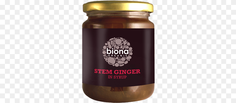 Biona Steam Ginger In Syrup 250g Biona Organic Green Lentils, Food, Relish, Pickle, Bottle Png