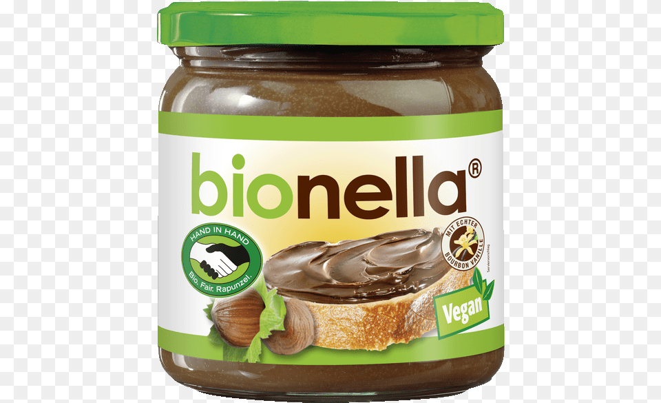 Bionella Chocolate Hazelnut Spread Vegan Hand In Bionella, Food, Peanut Butter, Ketchup Free Png